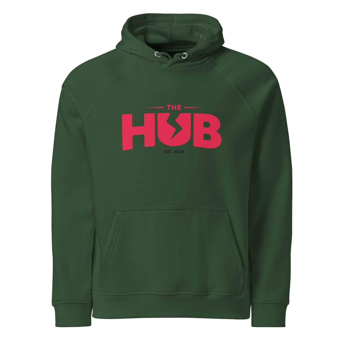 The Hub Unisex Eco Raglan Hoodie